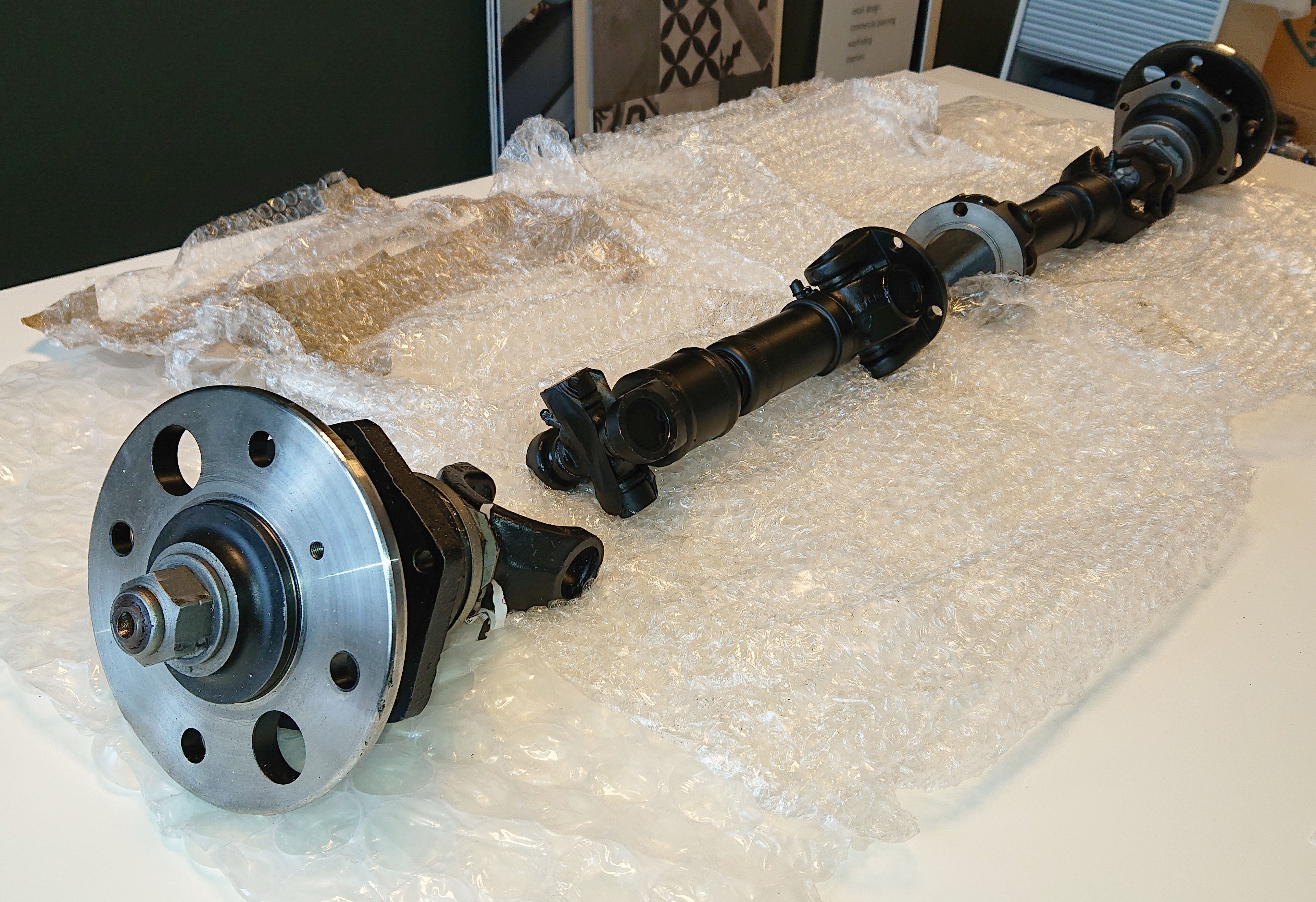 TR6 half shafts Drivetrain Sideways Technologies